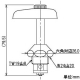 カクダイ 凍結防止水栓上部 呼び13用 固定コマ仕様 回転ハンドル 907-003 画像3