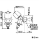 カクダイ 洗濯機用水栓 ストッパー・送り座付 固定コマ仕様 721-521-13 画像2