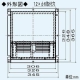 三菱 防音用フード 壁埋込30cm角穴取付ロスナイ専用 鋼板製 P-200KBN2 画像3