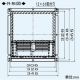 三菱 ウェザーカバー 壁埋込30cm角穴取付ロスナイ専用 寒冷地仕様 ネジ付属 鋼板製 P-200KCVK2 画像3