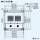 三菱 ウェザーカバー 壁埋込30cm角穴取付ロスナイ専用 防虫網付 鋼板製 P-200KCVQ2 画像2