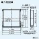 三菱 取付金枠 壁埋込30cm角穴取付ロスナイ専用 コンクリート住宅タイプ ネジ付属 鋼板・ステンレス製 P-200K-MW 画像2