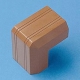 サンワサプライ ケーブルカバー 接続部品 角型用 出角タイプ 幅17.0mm ブラウン CA-KK17BRD