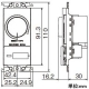 パナソニック 【コスモシリーズ ワイド21】 LED埋込逆位相調光スイッチC 片切・3路両用 適合LED専用2A ロータリー式 下限照度設定機能付 ホワイト WTC57582W 画像2