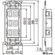 パナソニック 埋込トリプルコンセント 金属枠付 15A 125V ベージュ WTL13033F 画像2