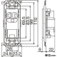 パナソニック 15A・20A兼用埋込アースターミナル付接地コンセント 金属枠付 送り端子なし 20A 125V ベージュ WTL19313F 画像2