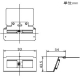 パナソニック フロアコンスクエアL 器具ブロック 電話・情報用 電線管工事用 ねじ止め固定タイプ ブランク2コ口用取付枠付 DUB1402 画像2