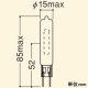 岩崎電気 セラミックメタルハライドランプ セラルクスTC 70W 電球色 透明形 電子安定器専用 G8.5口金 MT70CEH-LW/G8.5 画像2