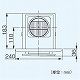 パナソニック 天井埋込形換気扇 給気専用 樹脂製本体 ルーバーセットタイプ パネルタイプ:ライトブラウン 埋込寸法:177mm角 適用パイプ径:φ100mm FY-17CA6-T 画像3