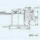 パナソニック 天井埋込形換気扇 排気 低騒音形 鋼板製本体 ルーバーセットタイプ 埋込寸法:177mm角 適用パイプ径:φ100mm FY-17S7 画像2