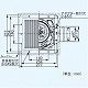 パナソニック 天井埋込形換気扇 排気・強-弱 低騒音・大風量形 鋼板製本体 ルーバーセットタイプ 埋込寸法:240mm角、適用パイプ径:φ100mm FY-24SK7 画像3