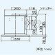 パナソニック 天井埋込形換気扇 排気 低騒音形 鋼板製本体 ルーバーセットタイプ 埋込寸法:270mm角 適用パイプ径:φ150mm FY-27S7 画像2