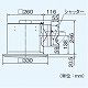 パナソニック 天井埋込形換気扇 排気・強-弱 低騒音・大風量形 鋼板製本体 ルーバーセットタイプ 埋込寸法:270mm角、適用パイプ径:φ150mm FY-27SK7 画像2