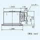 パナソニック 天井埋込形換気扇 排気・強-弱 低騒音・大風量形 鋼板製本体 ルーバーセットタイプ 埋込寸法:320mm角、適用パイプ径:φ150mm FY-32SK7 画像2