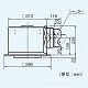 パナソニック 天井埋込形換気扇 排気・強-弱 低騒音・大風量形 鋼板製本体 ルーバーセットタイプ フラットパネル形 埋込寸法:320mm角 適用パイプ径:φ150mm FY-32FPK7 画像2