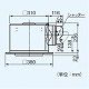 パナソニック 天井埋込形換気扇 排気・強-弱 低騒音・特大風量形 鋼板製本体 ルーバーセットタイプ フラットパネル形 埋込寸法:320mm角 適用パイプ径:φ150mm FY-32FPG7 画像2
