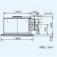 パナソニック 天井埋込形換気扇 排気・強-弱 低騒音・特大風量形 鋼板製本体 ルーバーセットタイプ 埋込寸法:385mm角、適用パイプ径:φ150mm FY-38SG7 画像2