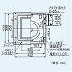 パナソニック 天井埋込形換気扇 排気・強-弱 低騒音・特大風量形 鋼板製本体 ルーバーセットタイプ フラットパネル形 埋込寸法:385mm角 適用パイプ径:φ150mm FY-38FPG7 画像3