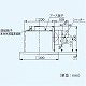 パナソニック 天井埋込形換気扇 排気・強-弱 低騒音・特大風量形 鋼板製本体 ルーバー別売タイプ 埋込寸法:240mm角 適用パイプ径:φ100mm FY-24BG7V 画像2