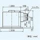 パナソニック 天井埋込形換気扇 排気・強-弱 低騒音形 小口径ダクトファン コンパクトキッチン用 鋼板製本体 ルーバー別売タイプ 埋込寸法:270mm角 適用パイプ径:φ100mm FY-27BMS7 画像2