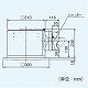 パナソニック 天井埋込形換気扇 排気・強-弱 低騒音・大風量形 鋼板製本体・左排気 ルーバー別売タイプ 埋込寸法:320mm角 適用パイプ径:φ150mm FY-32B7H 画像2
