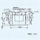 パナソニック 天井埋込形換気扇 排気 低騒音形 2室用 吸込グリル別売 鋼板製本体 ルーバー別売タイプ 埋込寸法:240mm角 適用パイプ径:φ100mm FY-24BP7 画像2