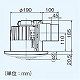 パナソニック 天井埋込形換気扇 [丸形天井埋込換気扇:まる天] 排気 低騒音形 樹脂製本体 ルーバーセットタイプ 丸形・丸穴タイプ 埋込寸法:φ200mm 適用パイプ径:φ100mm FY-20MC1 画像2