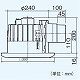 パナソニック 天井埋込形換気扇 [丸形天井埋込換気扇:まる天] 排気 低騒音形 樹脂製本体 ルーバーセットタイプ 角形・格子タイプ 埋込寸法:φ250mm 適用パイプ径:φ100mm FY-25MK1 画像2