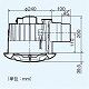パナソニック 天井埋込形換気扇 [丸形天井埋込換気扇:まる天] 排気 低騒音・特大風量形 樹脂製本体 ルーバー別売タイプ 埋込寸法:φ250mm 適用パイプ径:φ100mm FY-25MBG1 画像2