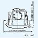 パナソニック 天井埋込形換気扇 [丸形天井埋込換気扇:まる天] 排気 低騒音・特大風量形 樹脂製本体 ルーバー別売タイプ 埋込寸法:φ250mm 適用パイプ径:φ100mm FY-25MBG1 画像3