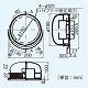 パナソニック 気調・熱交換形換気扇 専用部材 パイプフード 2層管用 丸形・樹脂製 色=ブラック FY-MTP04-K 画像2