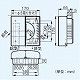 パナソニック 気調・熱交換形換気扇 専用部材 パイプフード 2層管用 角形・樹脂製 色=ブラック FY-WTP04-K 画像2