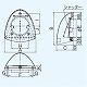 パナソニック パイプファン 深形パイプフード 薄壁用 樹脂製 風圧式シャッター付 φ150用 FY-MKP06 画像2