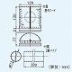 パナソニック 気調・熱交換形換気扇 壁掛形・1パイプ式 手動式シャッター 色=ホワイト 温暖地・準寒冷地用 FY-12ZH1-W 画像4