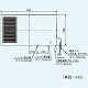 パナソニック 気調・熱交換形換気扇 壁掛形・2パイプ式 手動式シャッター 色=ホワイト 温暖地・準寒冷地用 FY-17ZH3-W 画像2