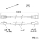 DAIKO 延長ケーブル 0.5m LZA-92489 画像2