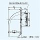 パナソニック 深形パイプフード ステンレス製 ガラリ付 防火ダンパー付 温度ヒューズ120℃ φ100用 シルバーメタリック粉体塗装 FY-MFXB043 画像3