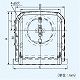 パナソニック 深形パイプフード 防音用 ステンレス製 防火ダンパー付 温度ヒューズ72℃ 着脱式防虫網付 φ150用 シルバーメタリック粉体塗装 FY-MJGXA063 画像2