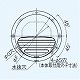 パナソニック 丸形パイプフード アルミ製 ガラリ付 防火ダンパー付 温度ヒューズ120℃ φ150用 FY-MCAB062 画像2