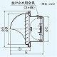 パナソニック 丸形パイプフード アルミ製 ガラリ付 防火ダンパー付 温度ヒューズ120℃ φ150用 FY-MCAB062 画像3