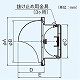 パナソニック 丸形パイプフード アルミ製 防虫網付 防火ダンパー付 温度ヒューズ72℃ φ100用 FY-MNAA042 画像3