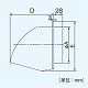 パナソニック パイプフード アルミ製 防鳥網付 φ100用 FY-HDA04 画像3