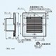 パナソニック 吸込グリル 樹脂製 風量調節形 壁・天井用 φ100用 FY-GLP04 画像2