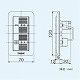 パナソニック 換気扇スイッチ 単相100V 4A 10W 用 ON-OFF、強-弱 樹脂プレート FY-SV11W 画像2