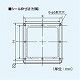 パナソニック 一般・台所・事務所・居室用換気扇 居間用換気扇 壁埋込形 シロッコ 排気 電気式シャッター ルーバー別売タイプ 埋込寸法:25cm角 FY-20EK1 画像4