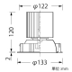山田照明 LED一体型ダウンライト ベースタイプ エコシステム対応 FHT42W相当 温白色 配光角度83° 天井切込穴φ125mm 鏡面コーンタイプ 電源別売 DD-3346-L 画像2