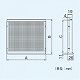 パナソニック 一般・台所・事務所・居室用換気扇 専用部材 着脱網 防虫網 25cm用 ステンレス製 FY-NXL251 画像2