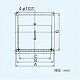 パナソニック 一般・台所・事務所・居室用換気扇 専用部材 屋外フード 25cm用 鋼板製 防火ダンパー付 FY-HDSB25 画像2