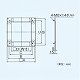 パナソニック 一般・台所・事務所・居室用換気扇 専用部材 金枠 20cm用 FD付屋外フード取付用 FY-KJ201 画像2