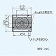 パナソニック 屋根裏・床下換気・サニタリー用換気扇 浴室用換気扇 強制同時給排 コンビフローファン 埋込寸法:200×250mm FY-22BX2 画像3